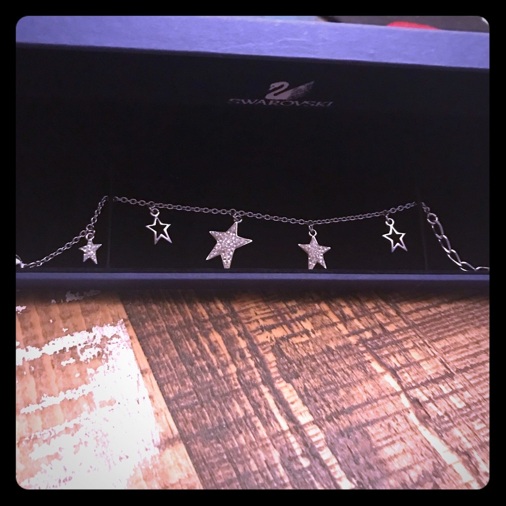 SWAROVSKI CRYSTAL FLICKER STAR CHARM BRACELET new
